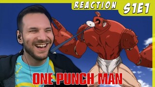 One Punch Man 1x1 Reaction | FIRST TIME WATCHING ANIME! | The Strongest Man