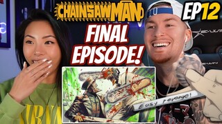 WILL MISS THIS ANIME!! 😫😭 | Chainsaw Man Reaction S1 Ep 12