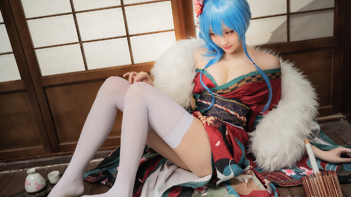 瓜希酱cosplay碧蓝航线重樱狐狸