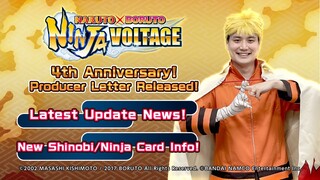 NARUTO X BORUTO NINJA VOLTAGE 4th Anniversary Producer Letter