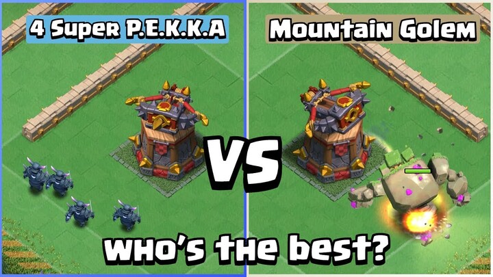 Super P.E.K.K.A VS Mountain Golem | Clash of Clans