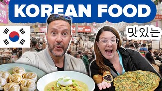 Eating Traditional Korean Street Food in Seoul. Gwangjang Market Feast 😋 🇰🇷