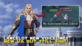 REVAMPED LANCELOT NEW VOICE ACTOR AND ALL NEW VOICELINES! | STILL SIMPING FOR ODETTE! | MLBB NEW VA