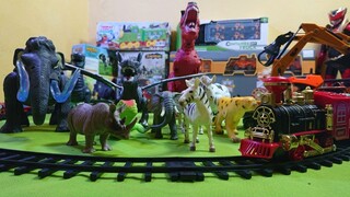 Drama Kereta Expres Tabrakan Dengan Kambing, Boboiboy Angin,Excavator, Dinosauru