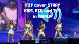 ITZY DANCING STRAY KIDS, BTS, AND TXT IN MANILA! | SlytheReine