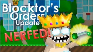 NERFED ITEM!!! (A BUG?) + "BLOCKTOR'S ORDERS UPDATE!" | Growtopia