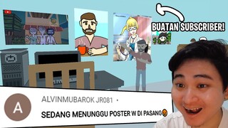 ngereaksi GAMBAR-GAMBAR SUBSCRIBER buat POSTER game STREAMER SIMULATOR GW!