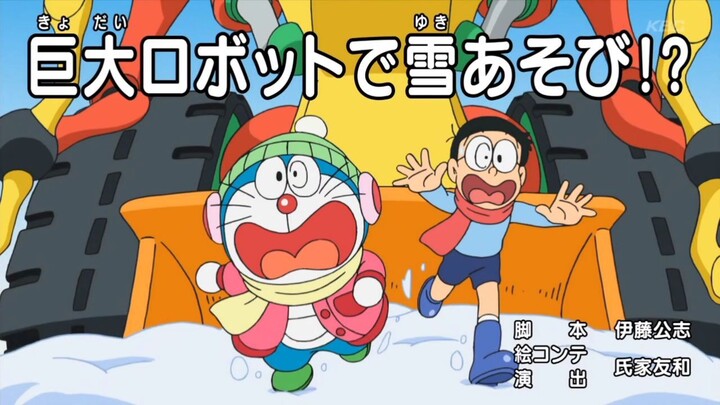 Doraemon Episode  "Bermain Salju Dengan Robot Raksasa" - Subtitle Indonesia