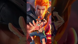 MLBB ONE PEACE SKIN MOBILE LEGENDS #onepiece #mobilelegends #shorts