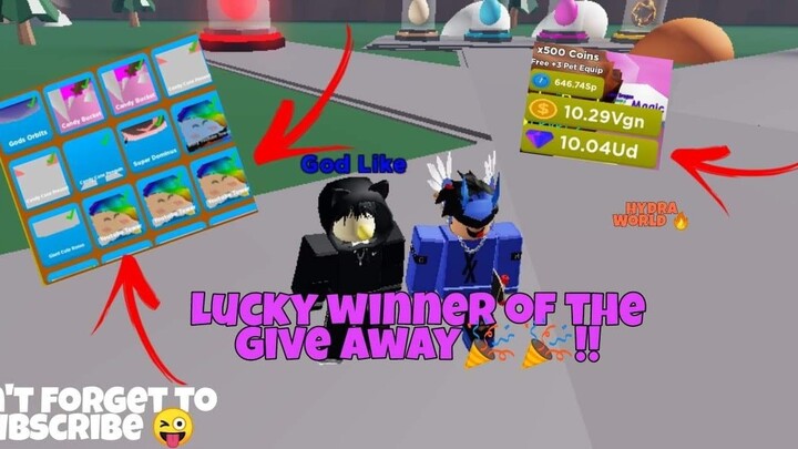 Lucky Winner Give away Super Dominus Pet / Secret Hatching Simulator 2 | Owner