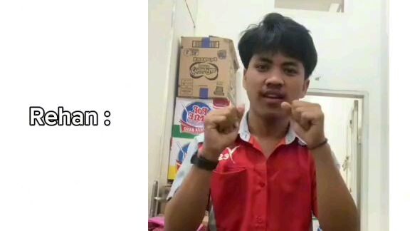 Rehan ketika gbt saat kerja