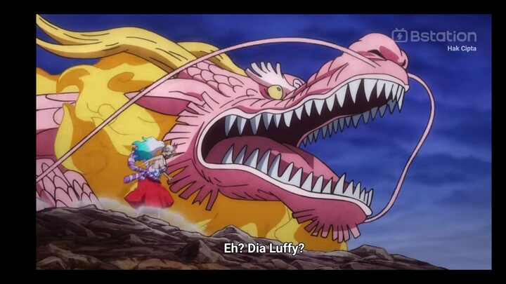 moment luffy jitak pala kaido