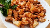 Cách làm món THỊT BA CHỈ RANG CHÁY TỎI ăn hao cơm