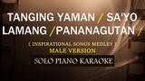 TANGING YAMAN / SA'YO LAMANG / PANANAGUTAN ( MALE VERSION ) NON-STOP KARAOKE