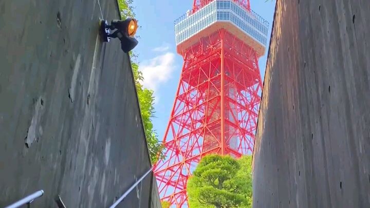 menara ditaman shiba tokyo