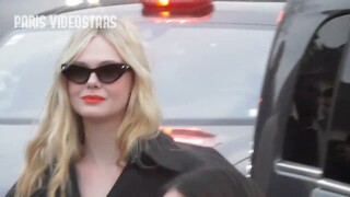 Elle FANNING @ Paris Fashion Week 4 march 2023 show Alexander McQueen