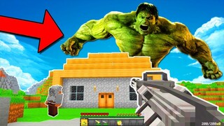 จะเกิดอะไรขึ้น!? ถ้ามี มนุษย์เขียว ถล่มฆ่าคน! ในมายคราฟ (Minecraft Hulk)