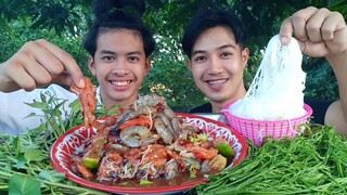 ตำกุ้งสดแซลมอน กุ้งสดๆแซลมอนนุ่มๆ แซ่บสุดๆ