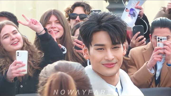 Apo Nattawin อาโป ณัฐวิญญ์ วัฒนกิติพัฒน์ greets fans @ DIOR fashion show Paris 🇫🇷 February 28th 2023