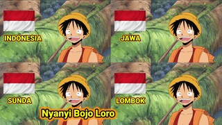 Luffy Nyanyi Lagu Jawa || Parodi 4 Bahasa