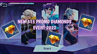 New 515 Promo diamonds event sneak peak in Mobile Legends 2022