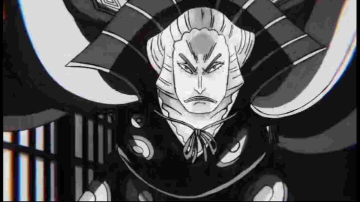 One piece: Cửu Hồng Bao đấu với Kaido.  Kaido nhớ lại cuộc chiến đấu với Kozuki Oden.