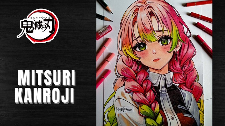 SPEED COLORING Mitsuri Kanroji 💖💚 Anime Kimetsu No Yaiba