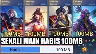 PENJELASAN APAKAH MLBB BOROS KUOTA ? 1 GAME HABIS 100 MB !! LANGSUNG PEMBUKTIAN !