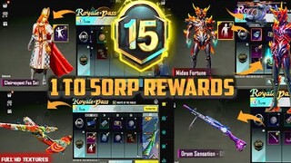 MONTH 15 ROYAL PASS // 1 TO 50 RP REWARDS // M15 ROYAL PASS LEAKS ( M15 ROYAL PASS PUBG MOBILE/BGMI