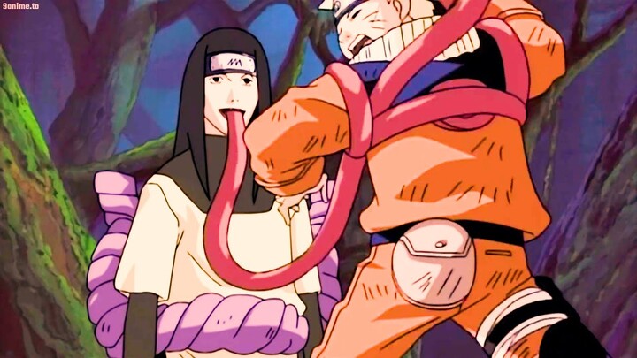 Orochimaru inhibits Naruto to absorb and control Nin-tails in Naruto