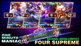 Maniac in 1 Minute! Four Supreme in National Arena Contest ~ Mobile Legends