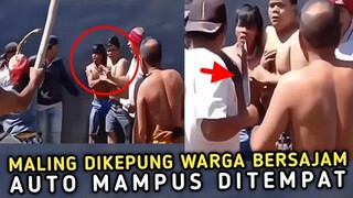 MALING TERJEBAK || Pelarian Pelaku Kandas Digang Buntuh Auto Langsung Ditebas