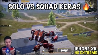 SOLO VS SQUAD KERAS ❗❗ GAMEPLAY HD EXTREME IPHONE XR - PUBG MOBILE