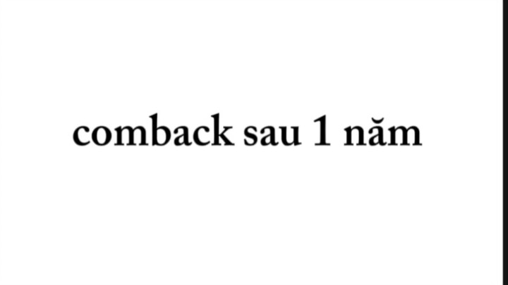 comback