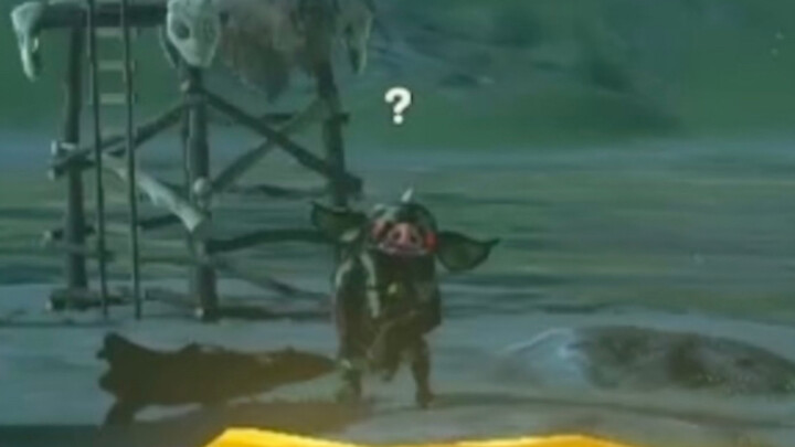 What is Link's doing that scared the pigs to death?