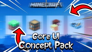 Core UI Concept Pack | MineCraft PE | Bedrock | 1.14+