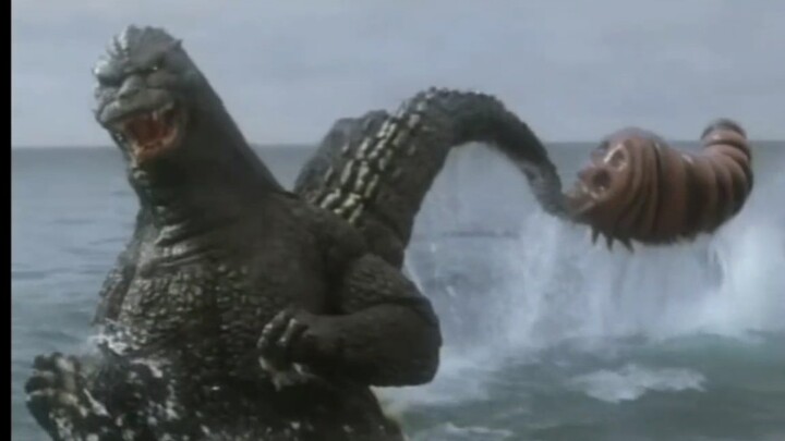 [Mothra/Godzilla] Paling Suka Tonton Larva Mothra Gigit Ekor Godzilla