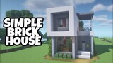 Simple Brick House Tutorial - Minecraft