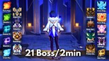 C0 Yelan vs 21 World Bosses [Genshin Impact]