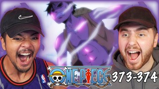 LUFFY VS MORIA FINAL BATTLE!! - One Piece Episode 373 & 374 REACTION + REVIEW!