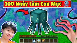 Vinh Thử Thách 100 Ngày Làm MỰC PHÁT SÁNG Trong Minecraft || Sống Dưới Nước Cũng Vui Quá Nè