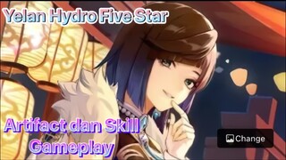 Genshin Impact Indonesia - pembahasan Yelan Hydro Five Star mengenai Artifact dan Skill + Gameplay