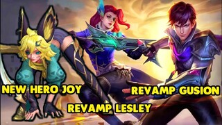 NEW HERO JOY - REVAMP GUSION - REVAMP LESLEY GAMEPLAY || MLBB NEW HERO 2022 || MOBILE LEGENDS