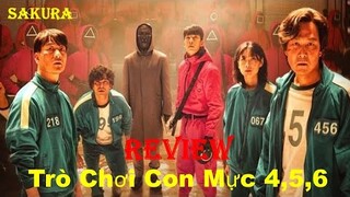 REVIEW PHIM TRÒ CHƠI CON MỰC TẬP 4.5.6 || SQUID GAME || SAKURA REVIEW