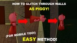 (EASY WAY) How to GO THOUGH WALLS as PIGGY! |Mobile (DANCE CLIPING as PIGGY) [Roblox Piggy Glitches]