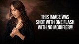 How to Create Amazing SOFT Light with NO LIGHT MODIFIER. A Classic Portrait Lighting Tutorial