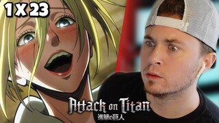 Female Titan Revealed?!?! - Attack On Titan Episode 23 Reaction | NEW ANIME FAN
