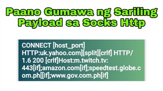 Paano gumawa ng Sariling payload sa Sockshttp