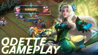 MANIAC & 2 TRIPLE KILL IN BRAWL GAME | ODETTE GAMEPLAY | MLBB