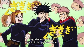 Itadori and Nobara visit Megumi middle school | jujutsu kaisen | episode 22 | English sub